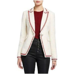 Veronica Beard Cream and Red Blazer